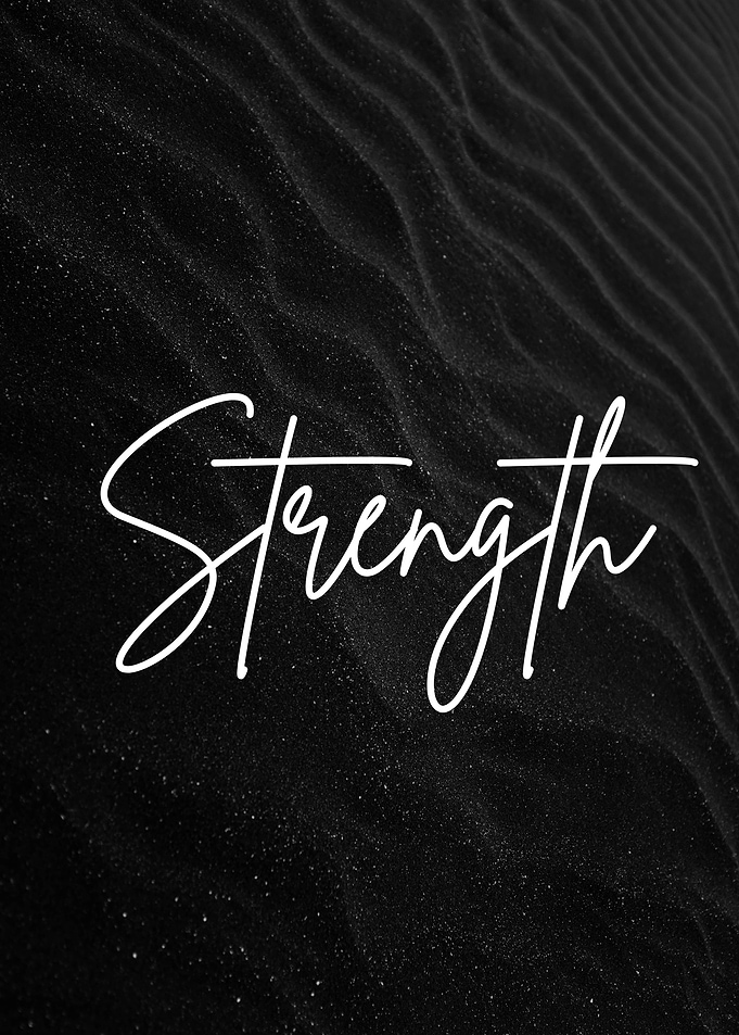 Strength text Art