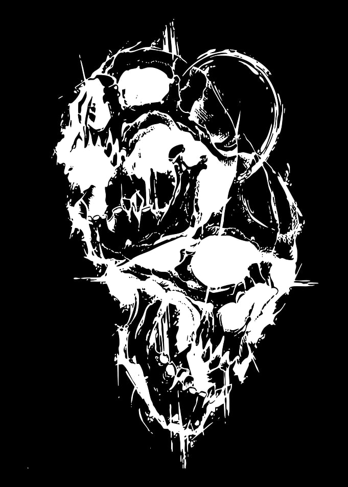 Distorted Skull with Circular Element