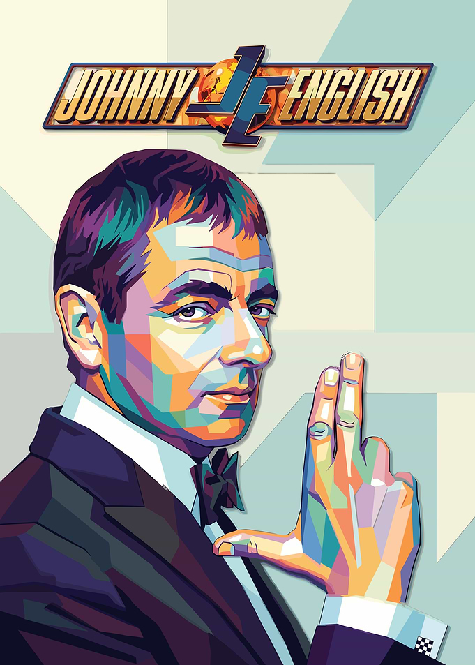 Johnny English Pop Art Poster