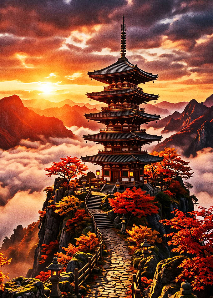 Eternal Pagoda Peaks