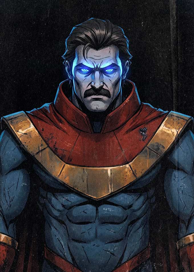 Comic Book Style Superhero Portrait