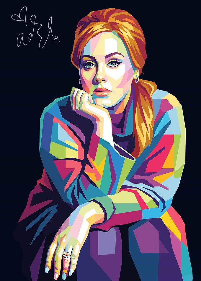 Adele Pop Art Portrait