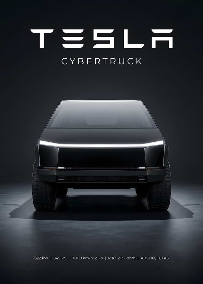 Tesla Cybertruck Front View