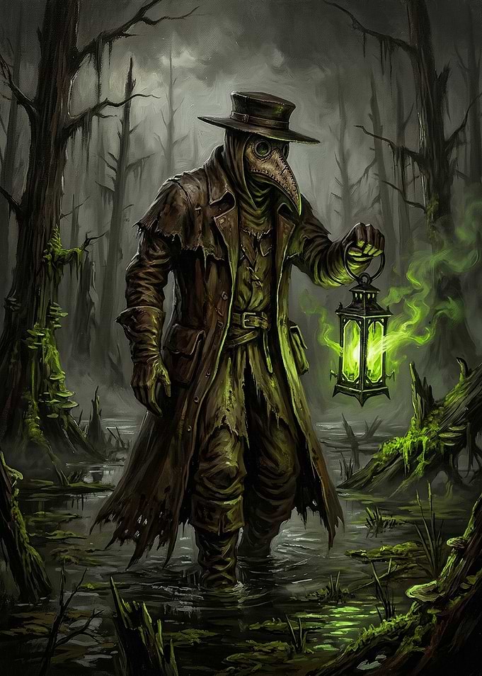 Plague Doctor in a Swamp