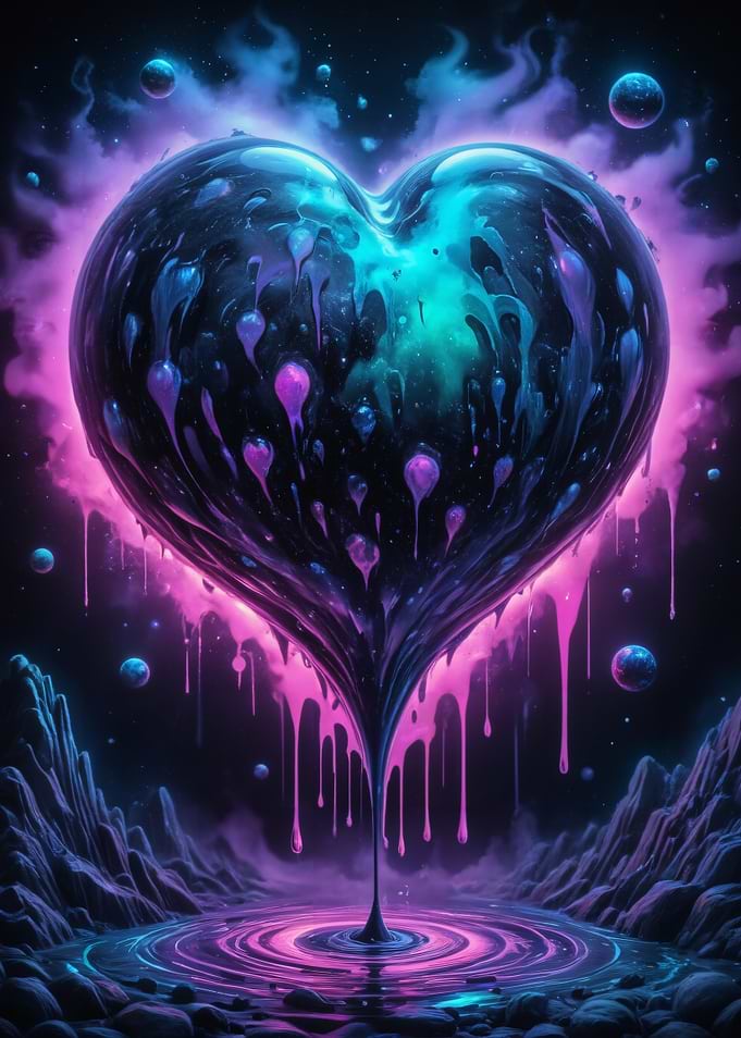 Cosmic Heart Drip