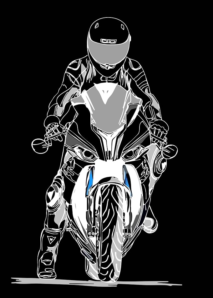 Motorcyclist on a Sportbike