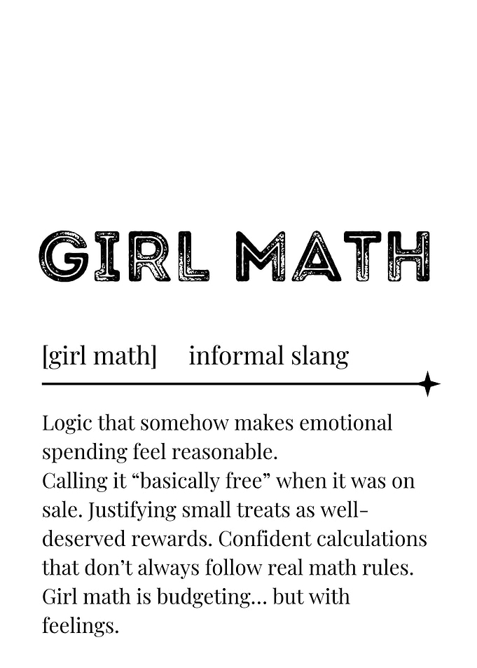 Girl Math Definition