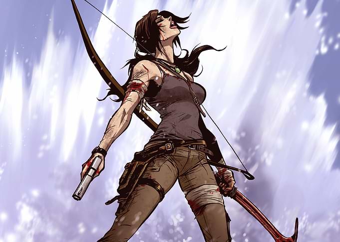 Lara Croft with Bow and Gun