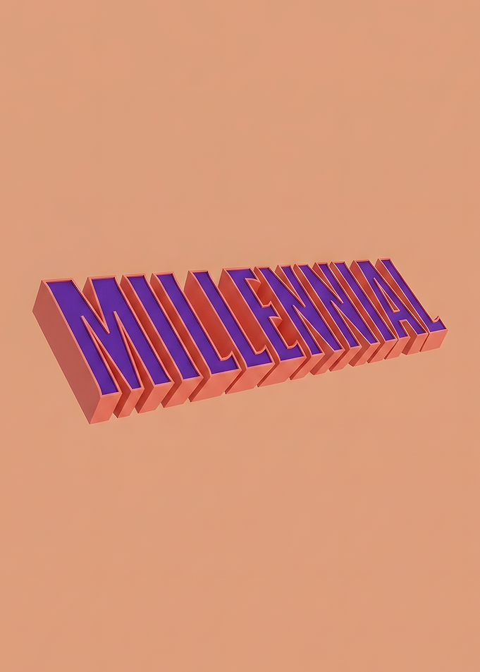 Millennial Text Art