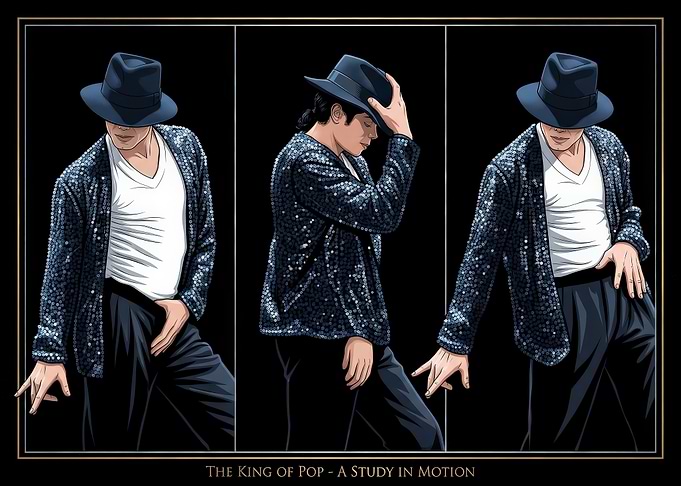 Michael Jackson King of Pop Triptych
