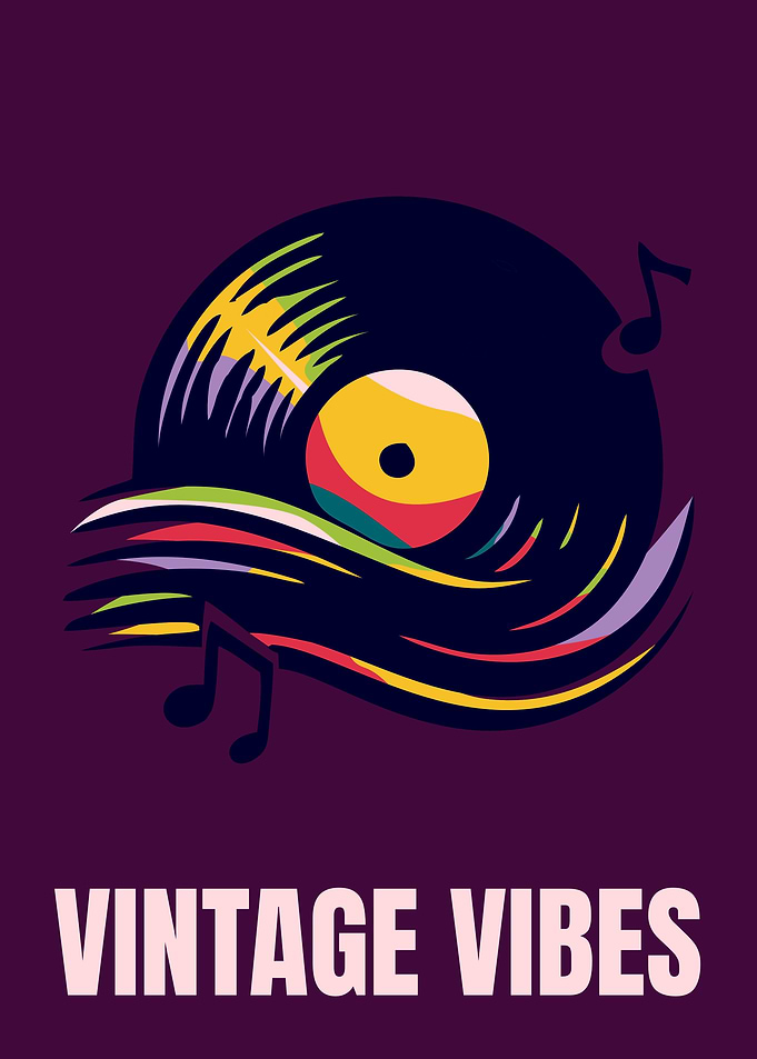 Vintage Vibes Vinyl Record Art