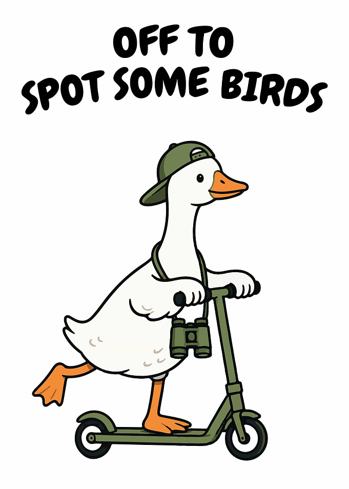 Birdwatching Goose Birdwatcher Funny Bird Nerd