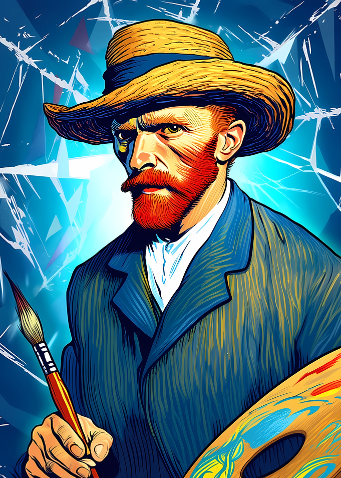 Vincent van Gogh Portrait with Palette