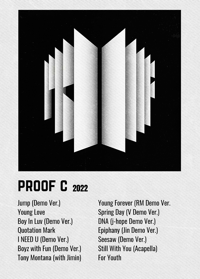 BTS Proof CD Tracklist