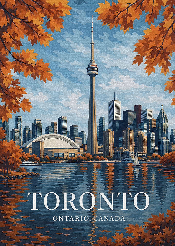 Toronto Skyline in Autumn