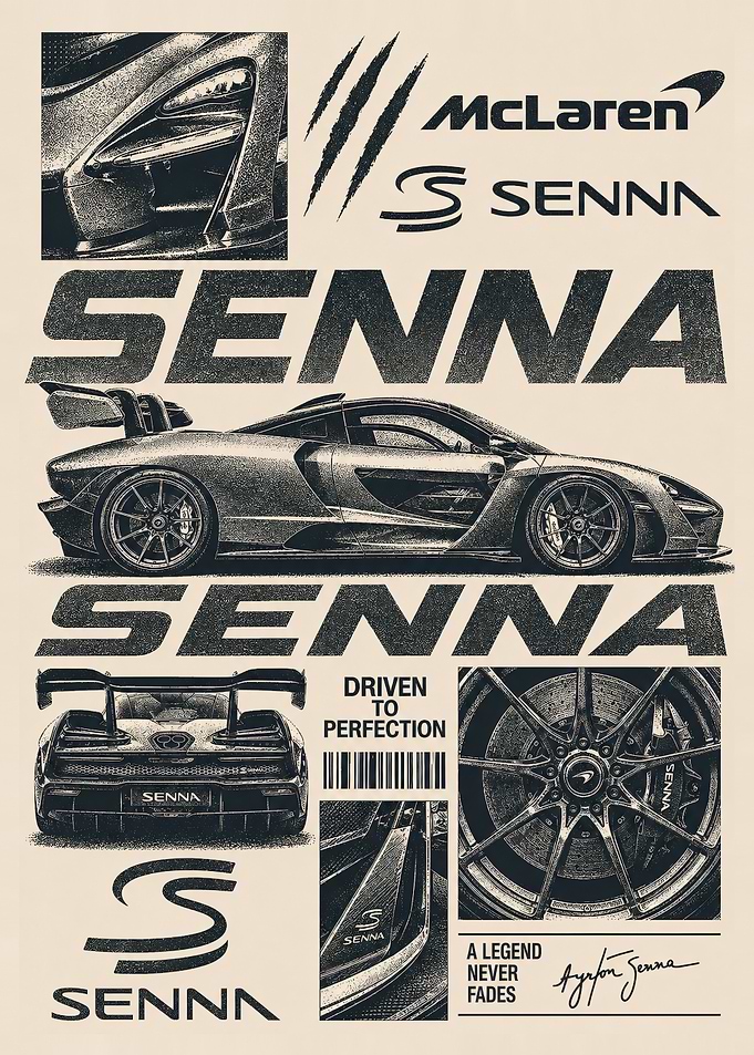 McLaren Senna Poster