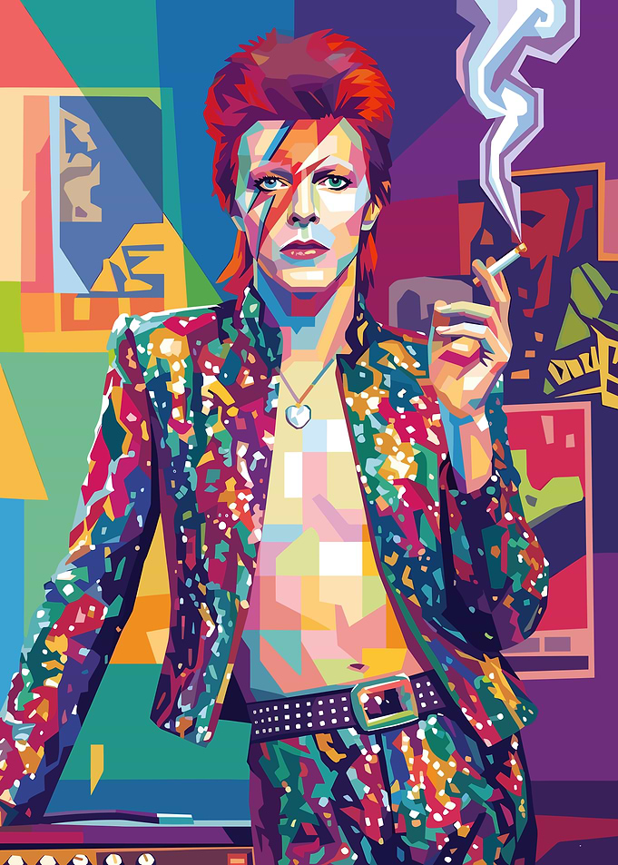 David Bowie Pop Art Portrait