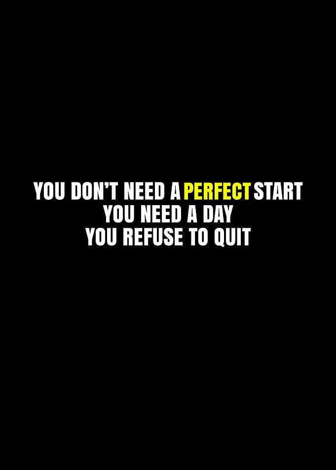 Motivational Quote Text Art