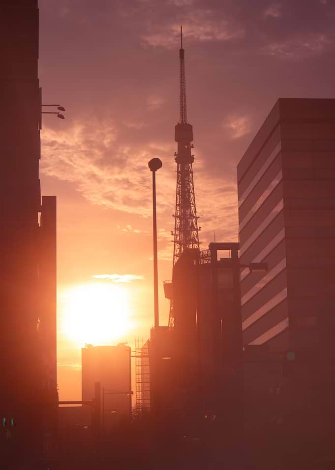 Tokyo tower golden hour