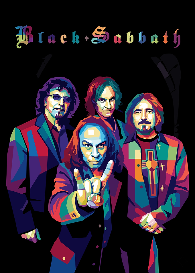 Black Sabbath Pop Art Portrait