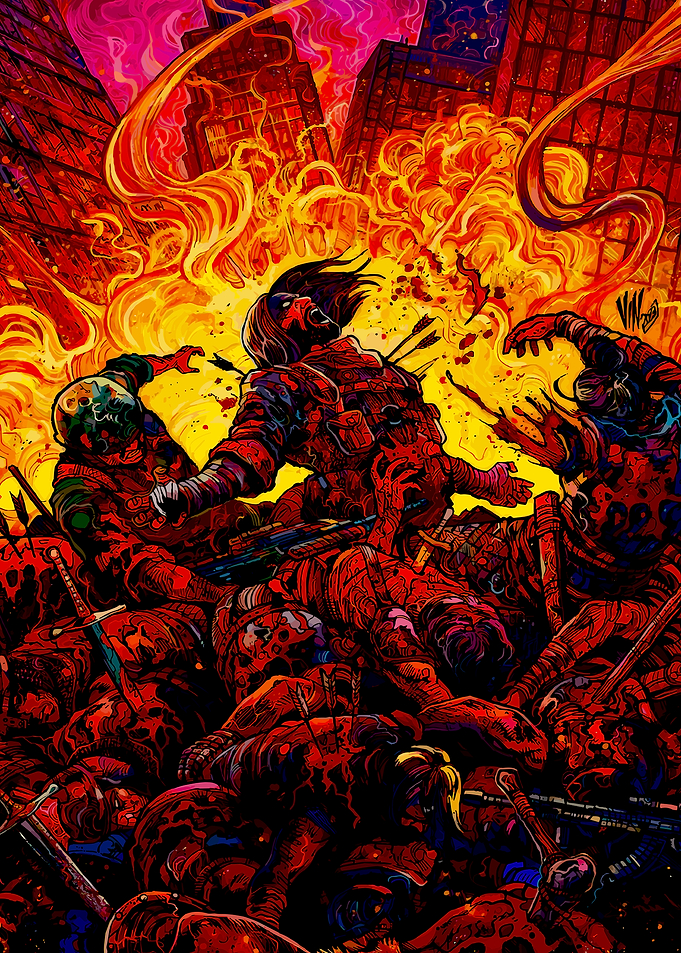 Battle in a Burning City