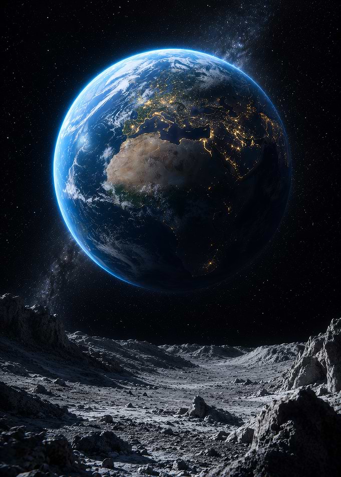 Artemis 2 Earthrise Earth