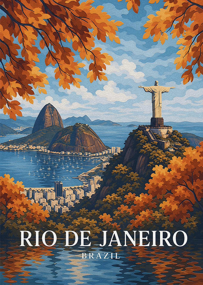 Rio de Janeiro Vintage Poster