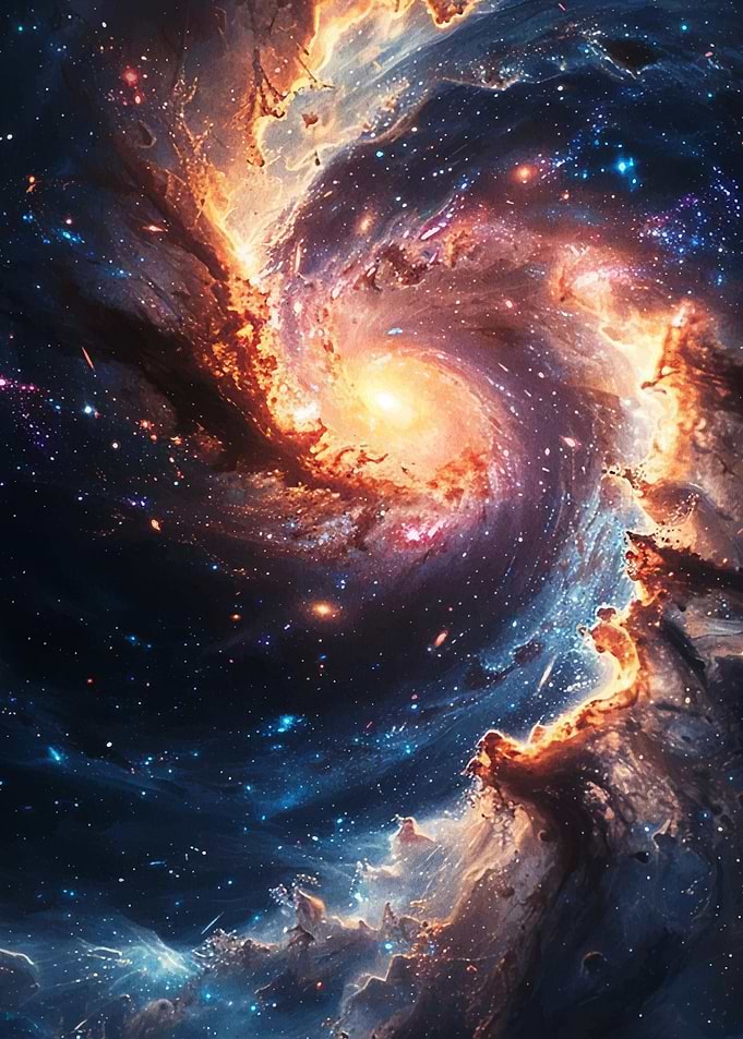 Swirling Cosmic Nebula