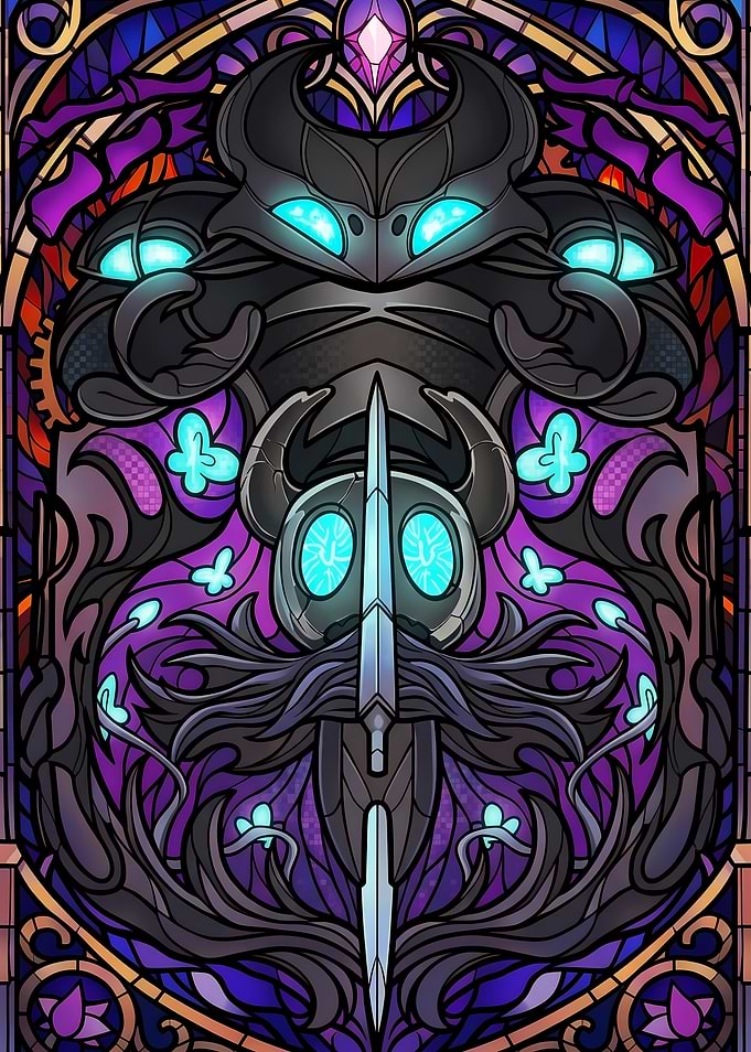 Hollow Knight Stained Glass Art