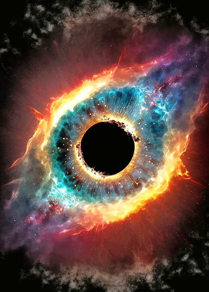 Cosmic Eye Black Hole Nebula