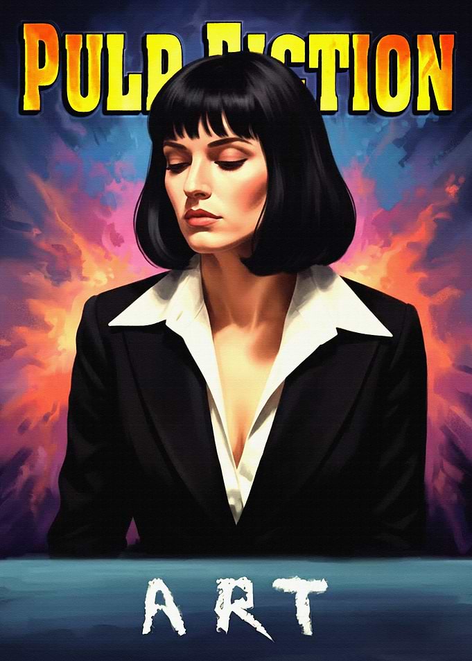Pulp Fiction Mia Wallace Art Poster