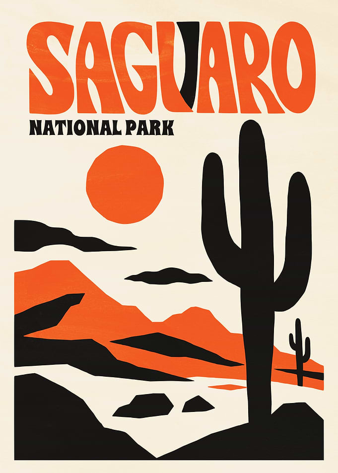 Saguaro National Park Vintage Poster