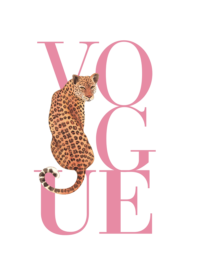Vogue Leopard Illustration