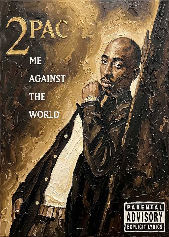 2Pac Me Against The World Album Cover Painting