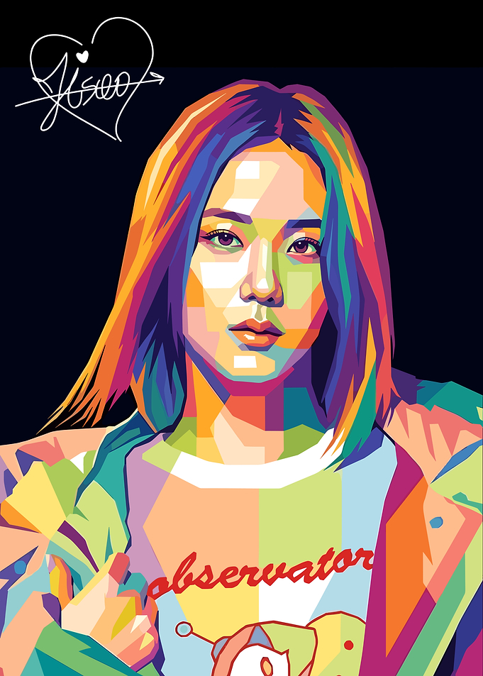 Jisoo Pop Art Portrait