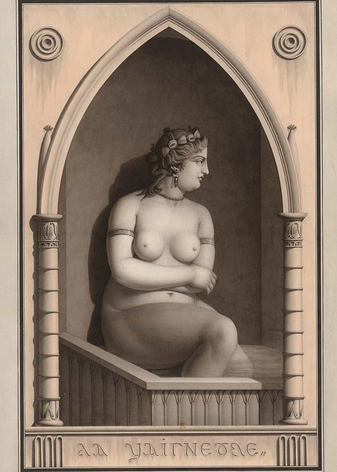 Nude Woman in Architectural Niche