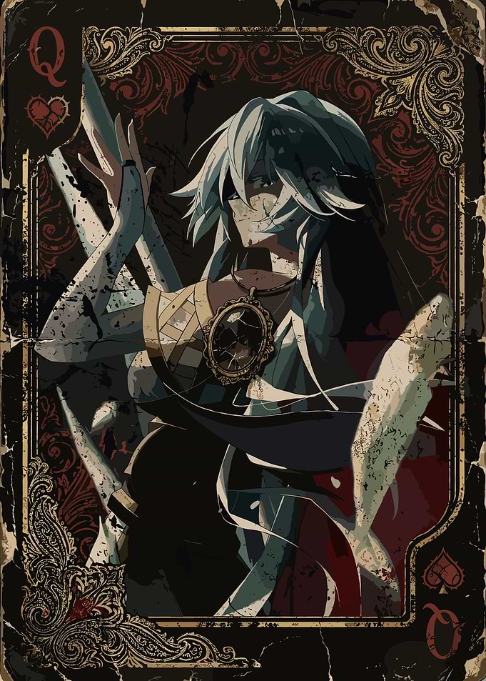 Queen of Hearts Anime Card
