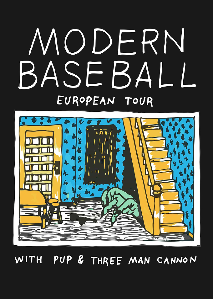Modern Baseball European Tour Poster