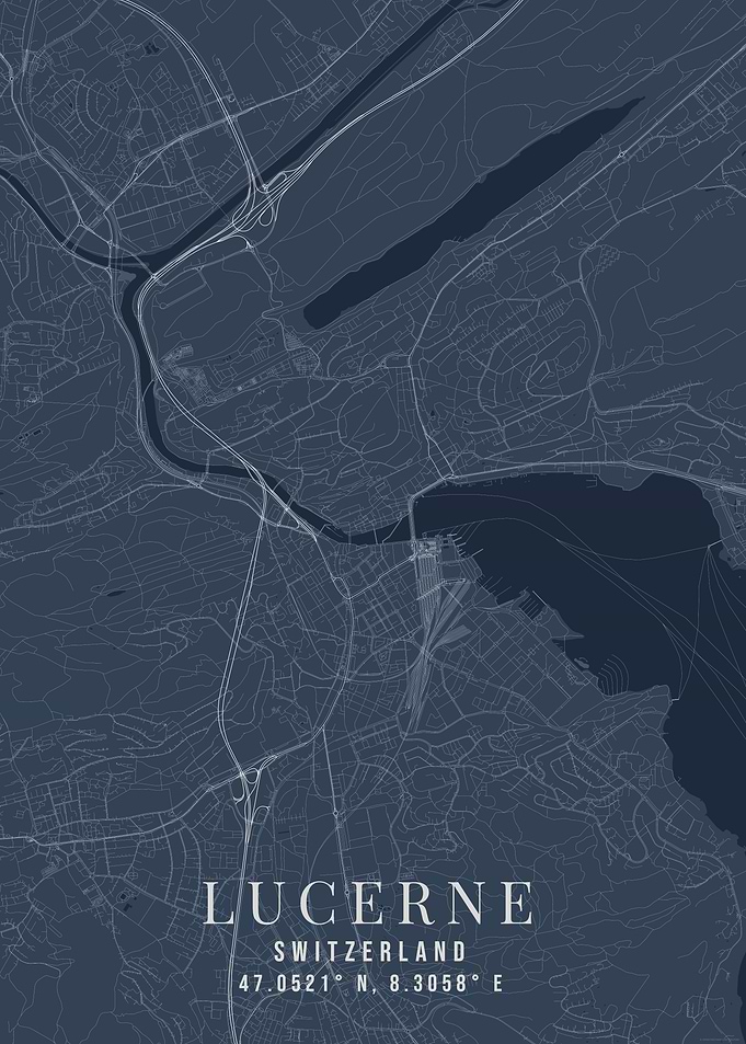 Lucerne Switzerland Map