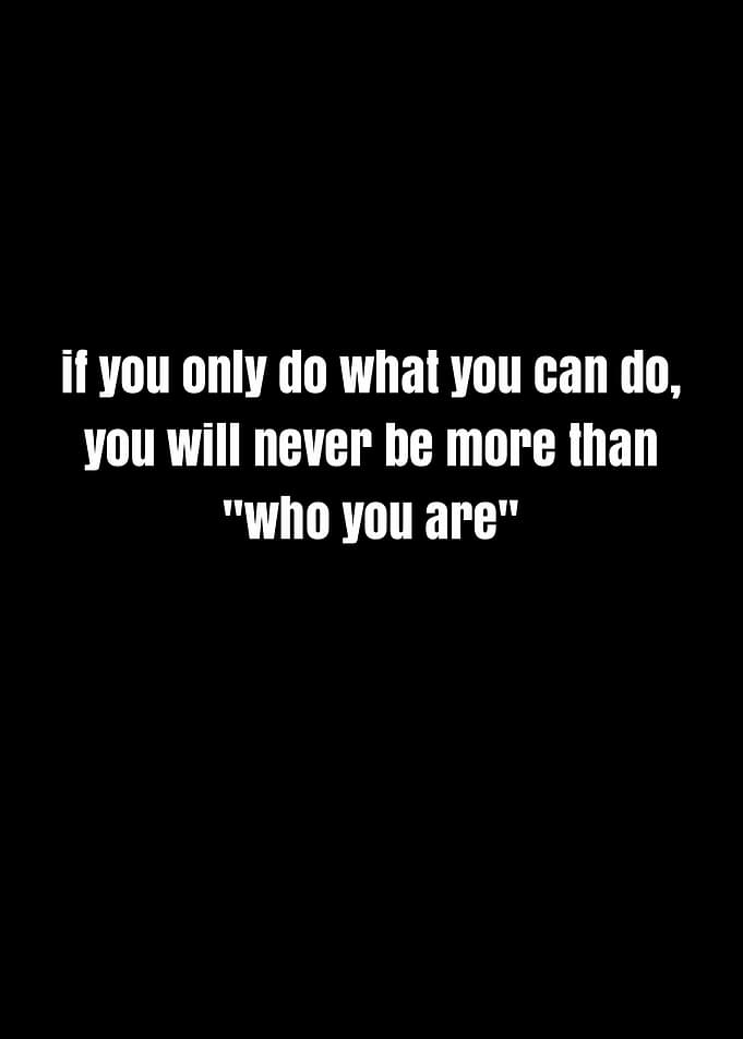 Inspirational Quote on Black Background