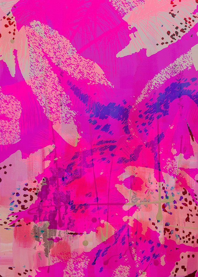 Vibrant Abstract Floral Painting