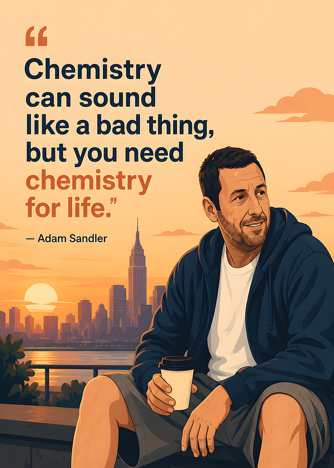 Adam Sandler quote about chemistry