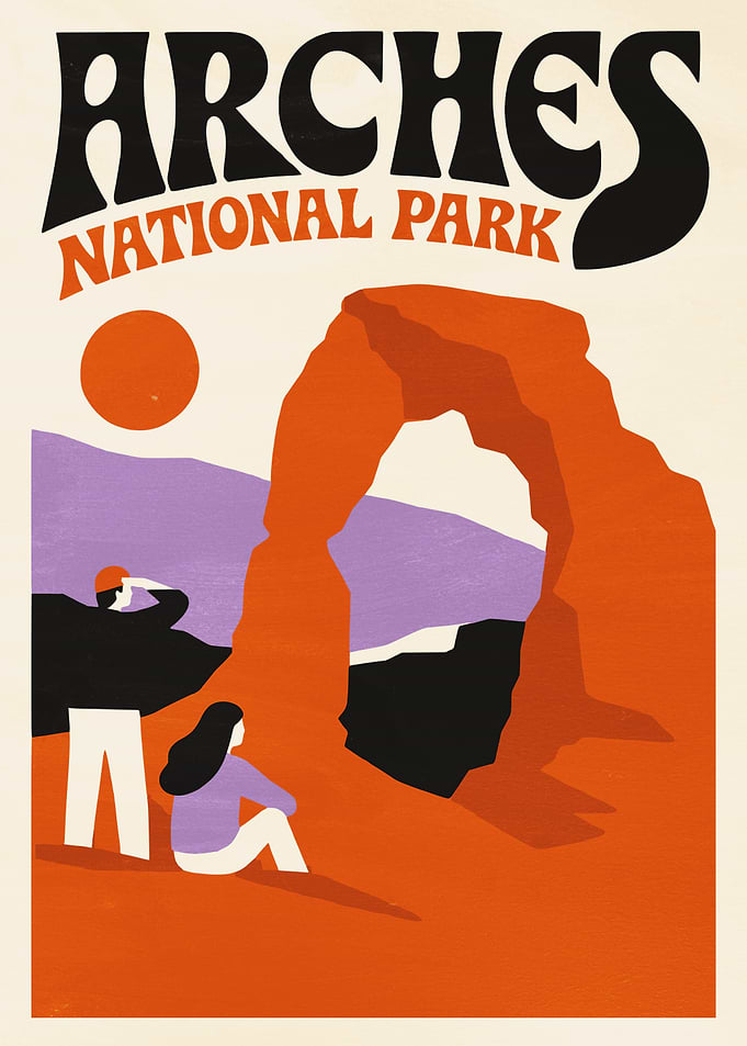 Arches National Park Vintage Poster