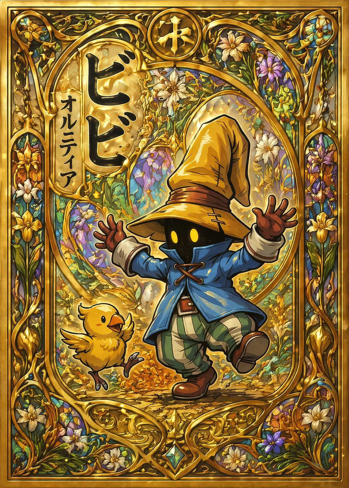 Vivi and a Chocobo