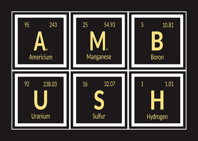 Periodic Table Elements Spell AMBUSH