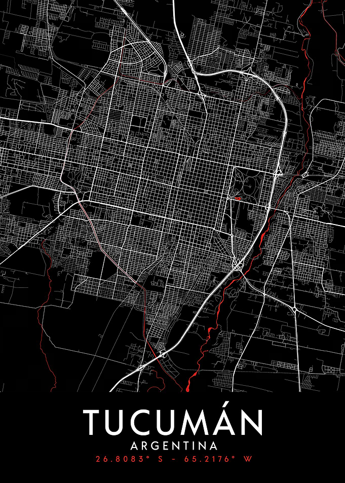 Tucumán Dark Map