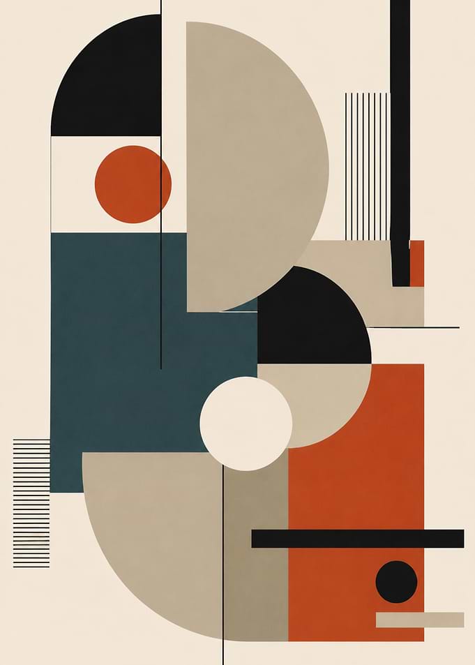 Bauhaus Geometric Abstract: Modern Shapes & Forms
