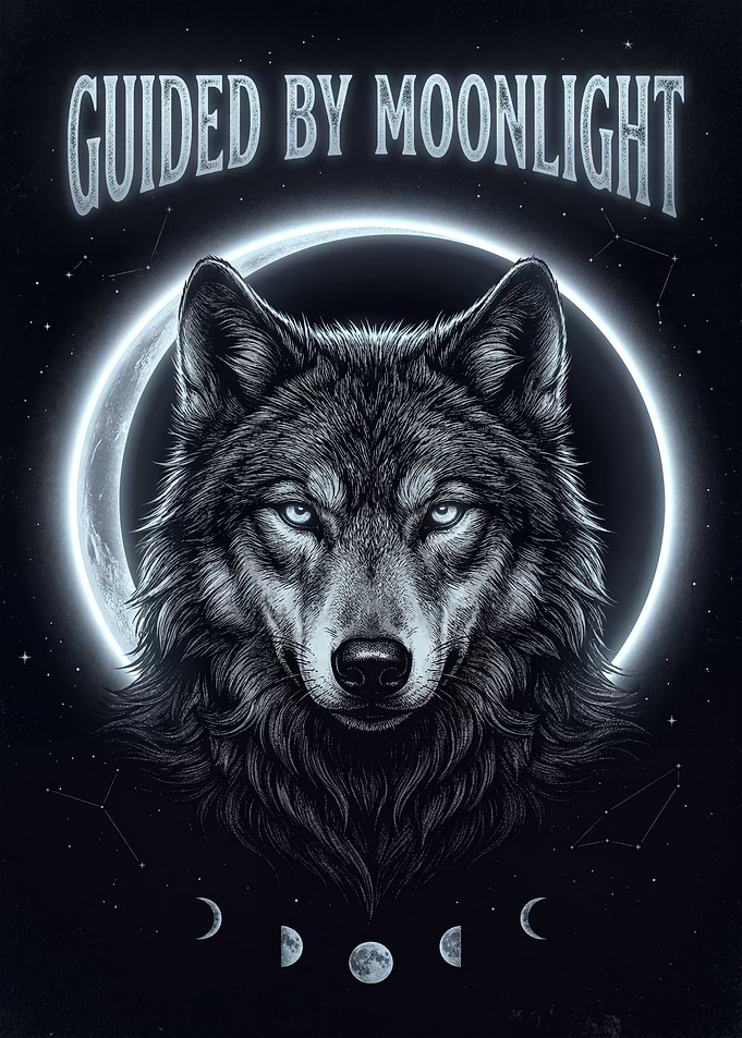 Guided by Moonlight Wolf