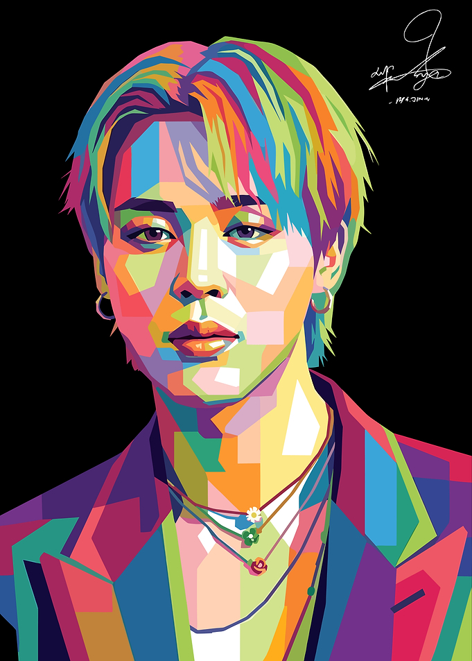 Jimin BTS Pop Art Portrait