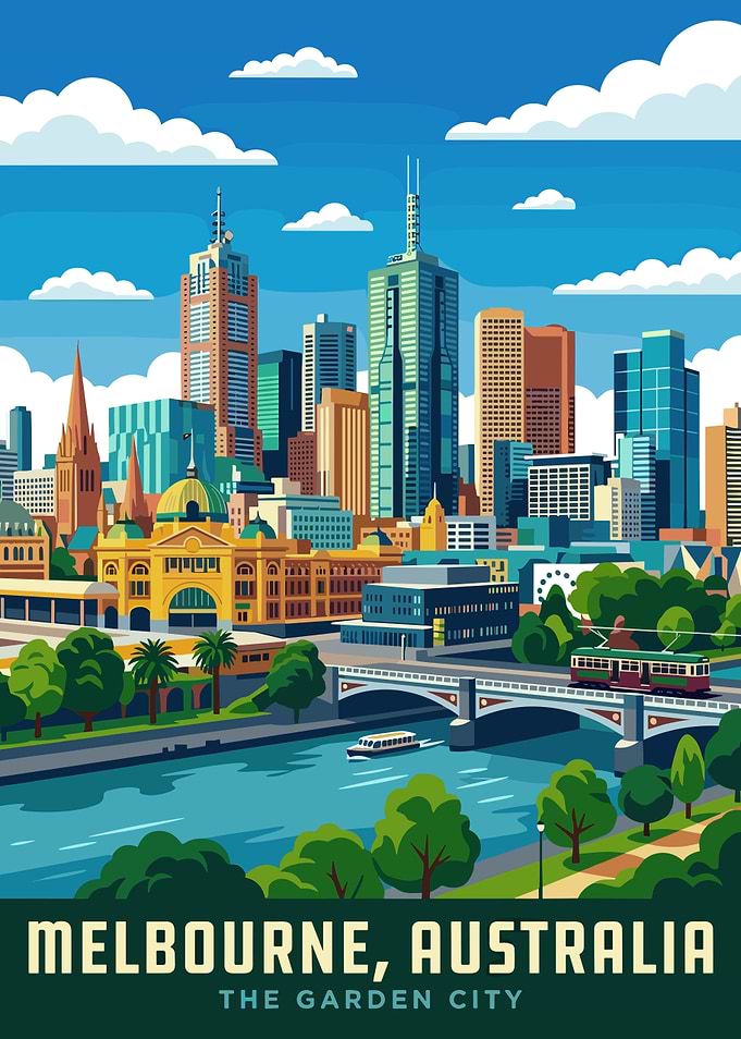Melbourne, Australia Cityscape